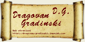 Dragovan Gradinski vizit kartica